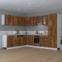 Engineered wood hanging cabinet smoked oak 80x31x60 cm by vidaXL, Kitchen cabinets - Ref: Foro24-815588, Price: 66,49 €, Disc...