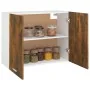 Engineered wood hanging cabinet smoked oak 80x31x60 cm by vidaXL, Kitchen cabinets - Ref: Foro24-815588, Price: 66,49 €, Disc...