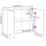 Engineered wood hanging cabinet smoked oak 80x31x60 cm by vidaXL, Kitchen cabinets - Ref: Foro24-815588, Price: 66,49 €, Disc...