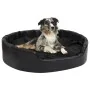 Cama para perros felpa y cuero sintético negro 99x89x21 cm de vidaXL, Camas para perros - Ref: Foro24-171264, Precio: 94,22 €...