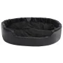 Cama para perros felpa y cuero sintético negro 99x89x21 cm de vidaXL, Camas para perros - Ref: Foro24-171264, Precio: 94,22 €...