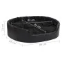 Cama para perros felpa y cuero sintético negro 99x89x21 cm de vidaXL, Camas para perros - Ref: Foro24-171264, Precio: 94,22 €...