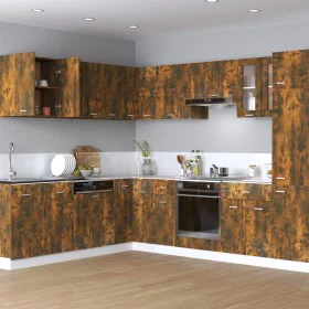 Hanging wardrobe engineered wood smoked oak 60x31x60 cm by vidaXL, Kitchen cabinets - Ref: Foro24-815111, Price: 51,12 €, Dis...