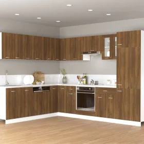 Hanging wardrobe made of brown oak wood, 60x31x40 cm. by vidaXL, Kitchen cabinets - Ref: Foro24-815593, Price: 42,30 €, Disco...