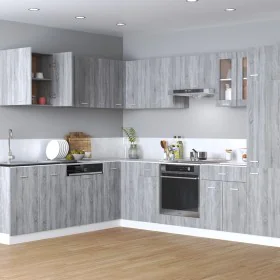 Sonoma gray engineered wood hanging cabinet 60x31x60 cm by vidaXL, Kitchen cabinets - Ref: Foro24-815112, Price: 61,82 €, Dis...