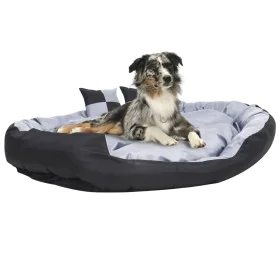 Reversible and washable gray and black dog cushion 150x120x25 cm by vidaXL, Beds for dogs - Ref: Foro24-171210, Price: 85,29 ...