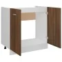 Armario bajo fregadero madera ingeniería marrón 80x46x81,5 cm de vidaXL, Armarios de cocina - Ref: Foro24-815566, Precio: 67,...