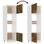 Mikrowellenschrank aus geräuchertem Eichenfurnier 60x57x207 cm von vidaXL, Küchenschränke - Ref: Foro24-815603, Preis: 170,40...