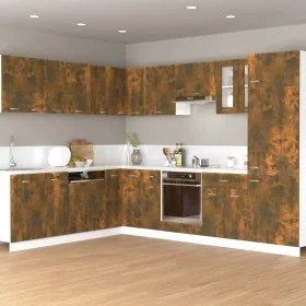 Mueble colgante madera ingeniería roble ahumado 60x31x40 cm de vidaXL, Armarios de cocina - Ref: Foro24-815591, Precio: 41,21...