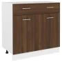 Unterschrank aus braunem Eichensperrholz, 80 x 46 x 81,5 cm von vidaXL, Küchenschränke - Ref: Foro24-815581, Preis: 103,70 €,...