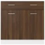 Unterschrank aus braunem Eichensperrholz, 80 x 46 x 81,5 cm von vidaXL, Küchenschränke - Ref: Foro24-815581, Preis: 103,70 €,...