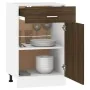 Niedriger Küchenschrank aus braunem Eichenholzwerkstoff von vidaXL, Küchenschränke - Ref: Foro24-815575, Preis: 58,91 €, Raba...