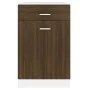 Niedriger Küchenschrank aus braunem Eichenholzwerkstoff von vidaXL, Küchenschränke - Ref: Foro24-815575, Preis: 58,91 €, Raba...