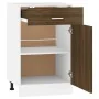 Niedriger Küchenschrank aus braunem Eichenholzwerkstoff von vidaXL, Küchenschränke - Ref: Foro24-815575, Preis: 58,91 €, Raba...