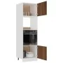 Mikrowellenschrank aus braunem Eichensperrholz, 60 x 57 x 207 cm von vidaXL, Küchenschränke - Ref: Foro24-815605, Preis: 182,...