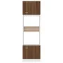 Mikrowellenschrank aus braunem Eichensperrholz, 60 x 57 x 207 cm von vidaXL, Küchenschränke - Ref: Foro24-815605, Preis: 182,...