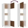 Mikrowellenschrank aus braunem Eichensperrholz, 60 x 57 x 207 cm von vidaXL, Küchenschränke - Ref: Foro24-815605, Preis: 182,...