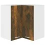 Armario colgante de esquina madera ingeniería roble ahumado de vidaXL, Armarios de cocina - Ref: Foro24-815597, Precio: 64,75...