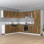 Eck-Hängeschrank aus Holzwerkstoff, geräucherte Eiche von vidaXL, Küchenschränke - Ref: Foro24-815597, Preis: 64,75 €, Rabatt: %