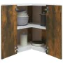 Eck-Hängeschrank aus Holzwerkstoff, geräucherte Eiche von vidaXL, Küchenschränke - Ref: Foro24-815597, Preis: 64,75 €, Rabatt: %