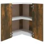 Armario colgante de esquina madera ingeniería roble ahumado de vidaXL, Armarios de cocina - Ref: Foro24-815597, Precio: 64,75...