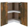 Eck-Hängeschrank aus Holzwerkstoff, geräucherte Eiche von vidaXL, Küchenschränke - Ref: Foro24-815597, Preis: 64,75 €, Rabatt: %