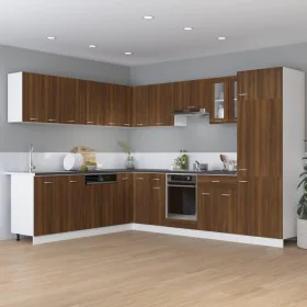 Armario bajo de cocina madera ingeniería marrón roble de vidaXL, Armarios de cocina - Ref: Foro24-815578, Precio: 79,13 €, De...