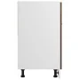Low oak brown engineered wood kitchen cabinet by vidaXL, Kitchen cabinets - Ref: Foro24-815578, Price: 79,03 €, Discount: %
