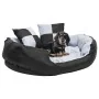 Reversible and washable dog cushion gray and black 85x70x20 cm by vidaXL, Beds for dogs - Ref: Foro24-171208, Price: 54,60 €,...