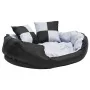 Reversible and washable dog cushion gray and black 85x70x20 cm by vidaXL, Beds for dogs - Ref: Foro24-171208, Price: 54,60 €,...
