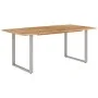 Mesa de comedor de madera maciza de acacia 180x90x76 cm de vidaXL, Mesas de cocina y de comedor - Ref: Foro24-286476, Precio:...