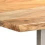 Mesa de comedor de madera maciza de acacia 180x90x76 cm de vidaXL, Mesas de cocina y de comedor - Ref: Foro24-286476, Precio:...