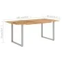 Mesa de comedor de madera maciza de acacia 180x90x76 cm de vidaXL, Mesas de cocina y de comedor - Ref: Foro24-286476, Precio:...