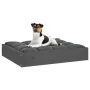 Cama para perros madera maciza de pino gris 51,5x44x9 cm de vidaXL, Camas para perros - Ref: Foro24-820848, Precio: 24,02 €, ...