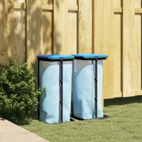 Garbage bag holders 2 pcs PP black and blue 60 L by vidaXL, Garbage cans and trash cans - Ref: Foro24-154979, Price: 22,64 €,...