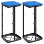 Garbage bag holders 2 pcs PP black and blue 60 L by vidaXL, Garbage cans and trash cans - Ref: Foro24-154979, Price: 22,64 €,...