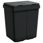 Anthracite gray double trash can 2x25 L by vidaXL, Garbage cans and trash cans - Ref: Foro24-154982, Price: 63,54 €, Discount: %