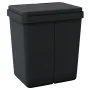 Anthracite gray double trash can 2x25 L by vidaXL, Garbage cans and trash cans - Ref: Foro24-154982, Price: 63,54 €, Discount: %