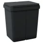 Anthrazitgrauer Doppel-Mülleimer 2x25 L von vidaXL, Mülltonnen und Mülltonnen - Ref: Foro24-154982, Preis: 69,14 €, Rabatt: %