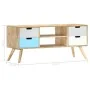Mueble para TV de madera maciza de mango 110x35x48 cm de vidaXL, Muebles TV - Ref: Foro24-286483, Precio: 117,38 €, Descuento: %