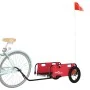 Iron bicycle trailer and red Oxford cloth by vidaXL, Bicycle trailers - Ref: Foro24-94160, Price: 76,19 €, Discount: %