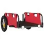 Iron bicycle trailer and red Oxford cloth by vidaXL, Bicycle trailers - Ref: Foro24-94160, Price: 76,19 €, Discount: %