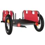 Fahrradanhänger aus Eisen und rotem Oxford-Stoff von vidaXL, Fahrradanhänger - Ref: Foro24-94160, Preis: 76,19 €, Rabatt: %