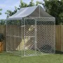 Außenzwinger mit silberverzinkter Stahlmarkise 2x2x2,5 m von vidaXL, Hundehütten und Zäune - Ref: Foro24-153675, Preis: 159,8...
