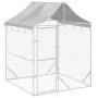 Außenzwinger mit silberverzinkter Stahlmarkise 2x2x2,5 m von vidaXL, Hundehütten und Zäune - Ref: Foro24-153675, Preis: 159,8...