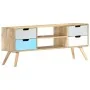 Mueble para TV de madera maciza de mango 110x35x48 cm de vidaXL, Muebles TV - Ref: Foro24-286483, Precio: 117,38 €, Descuento: %
