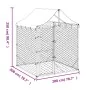 Außenzwinger mit silberverzinkter Stahlmarkise 2x2x2,5 m von vidaXL, Hundehütten und Zäune - Ref: Foro24-153675, Preis: 159,8...