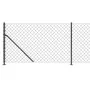 Wire fence with anthracite gray flange 0.8x10 m by vidaXL, fence panels - Ref: Foro24-153984, Price: 57,05 €, Discount: %