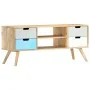 Mueble para TV de madera maciza de mango 110x35x48 cm de vidaXL, Muebles TV - Ref: Foro24-286483, Precio: 117,38 €, Descuento: %
