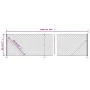 Wire fence with anthracite gray flange 0.8x10 m by vidaXL, fence panels - Ref: Foro24-153984, Price: 57,05 €, Discount: %